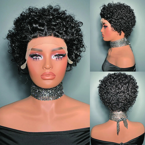 Short curly wig - short,