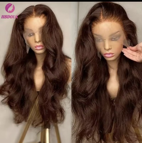 Human hair wig brown lace - hair, brown,