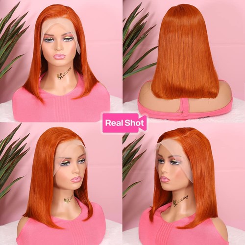 Hiriremy ginger bob 13x4 - ginger,
