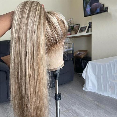 Human hair wigs brown - wigs, with