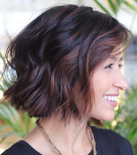 Balayage brown with auburn - with,