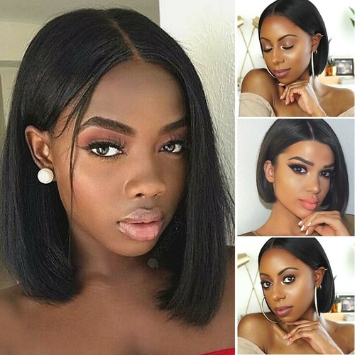 Women short bob black glueless - women,