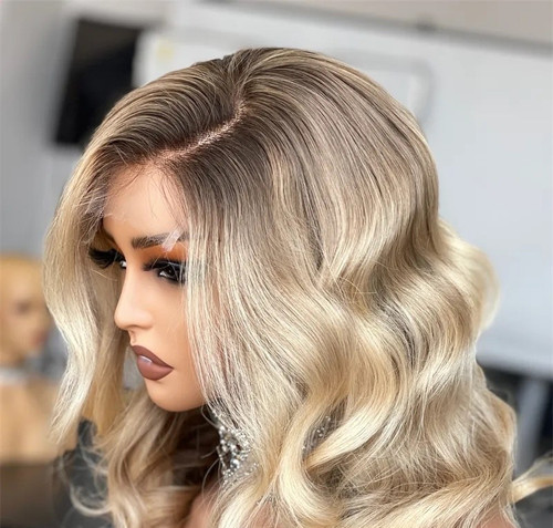 Valarie blonde bob wavy - , 27/1