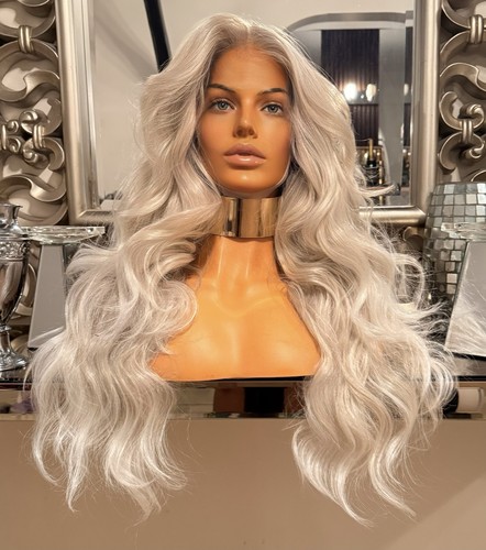 Platinum blonde lace - front, wig
